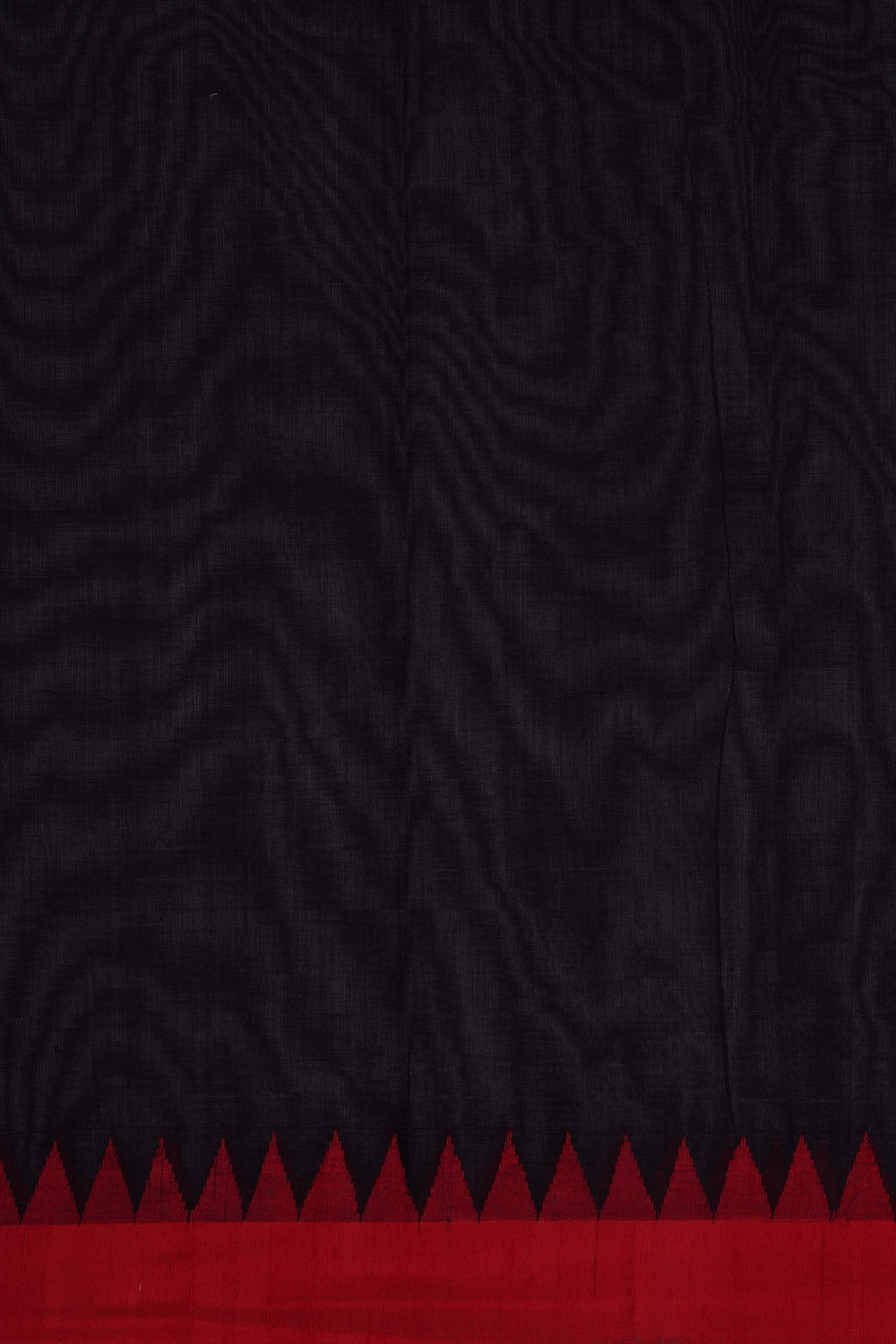 Image of Uppada Cotton Black Saree